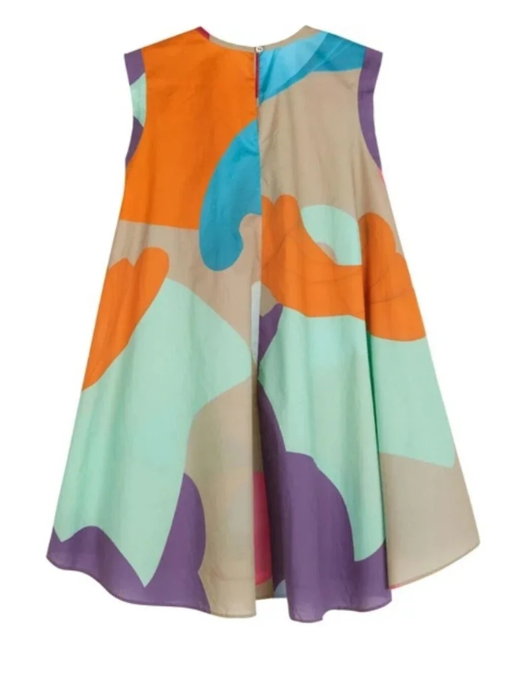 JNBY Kids Cream All-Over Print  Dress, with Back Button Closure, S 8-10